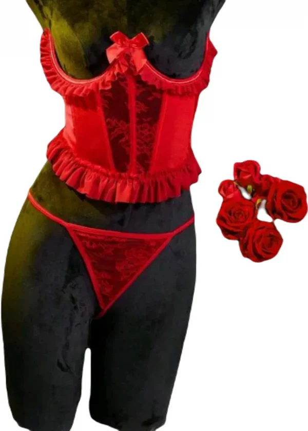 No strap top with bottom set