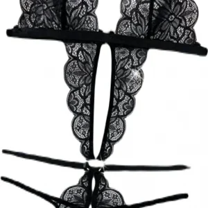 One piece with strap in black