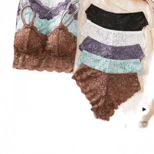 5 set tube top with chest pad and panty