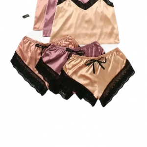 Satin Lace bra and panty set