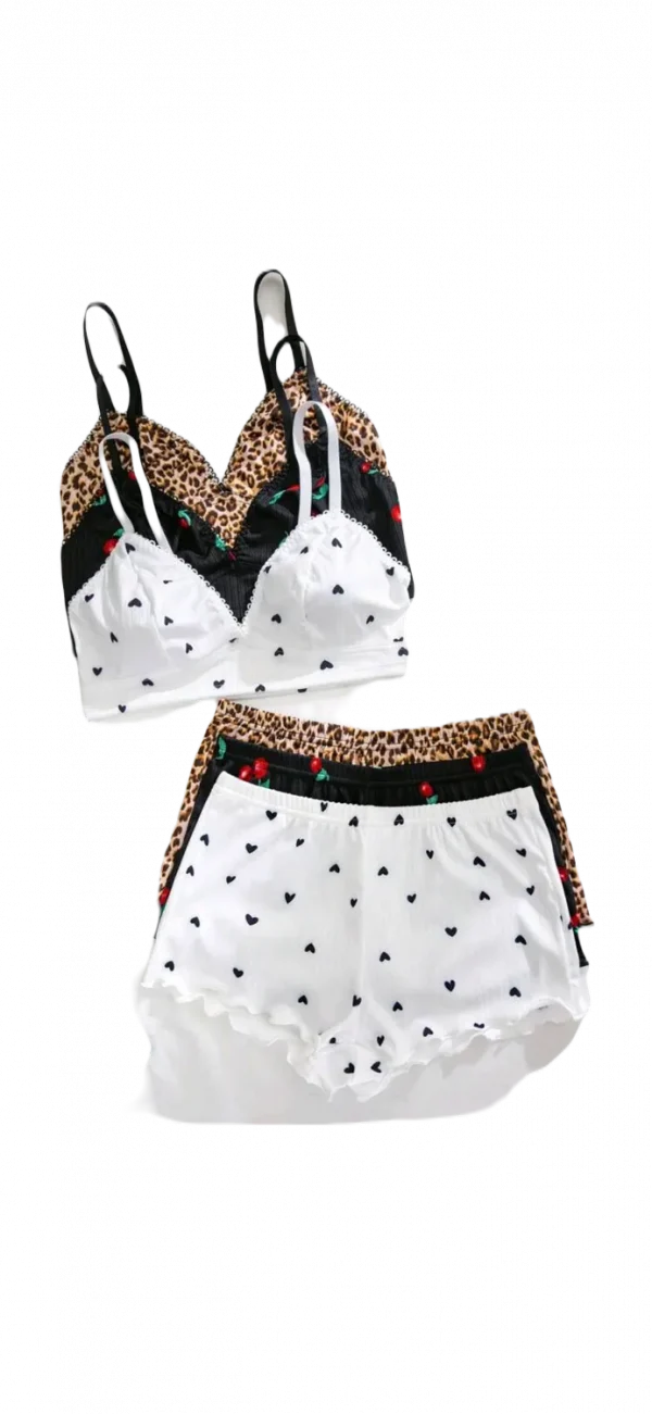 Heart shape top and short set